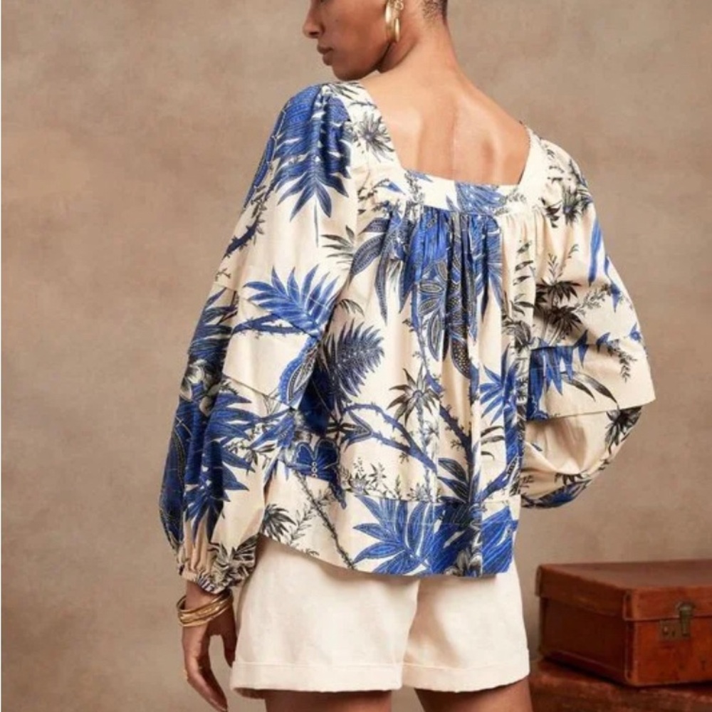 Elie Tahari cotton Blouse - Picture 2 of 9